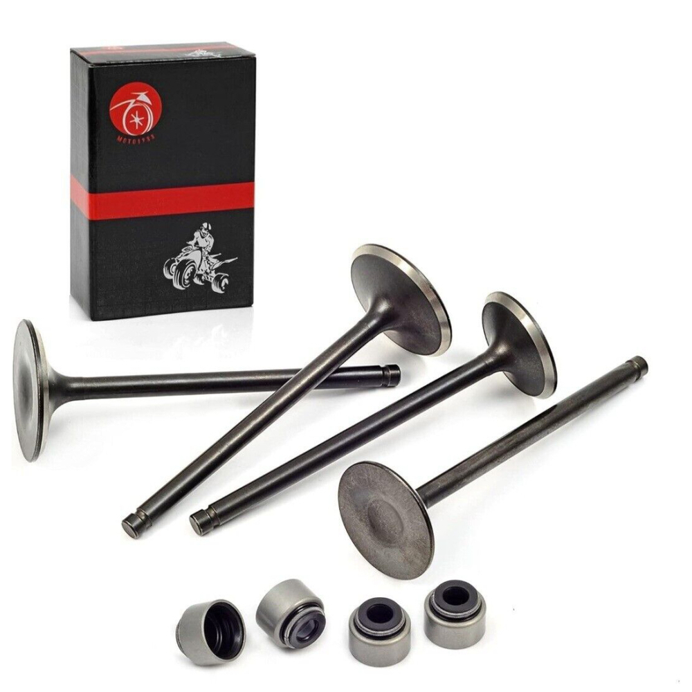 Intake & Exhaust Valves and Seal For Polaris Predator 500 2003-2007 Outlaw 500